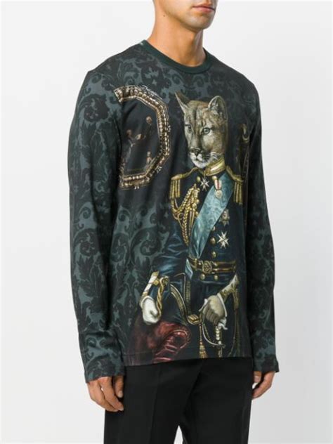 dolce gabbana royal pet portrait shirt|dolce and gabbana shirts.